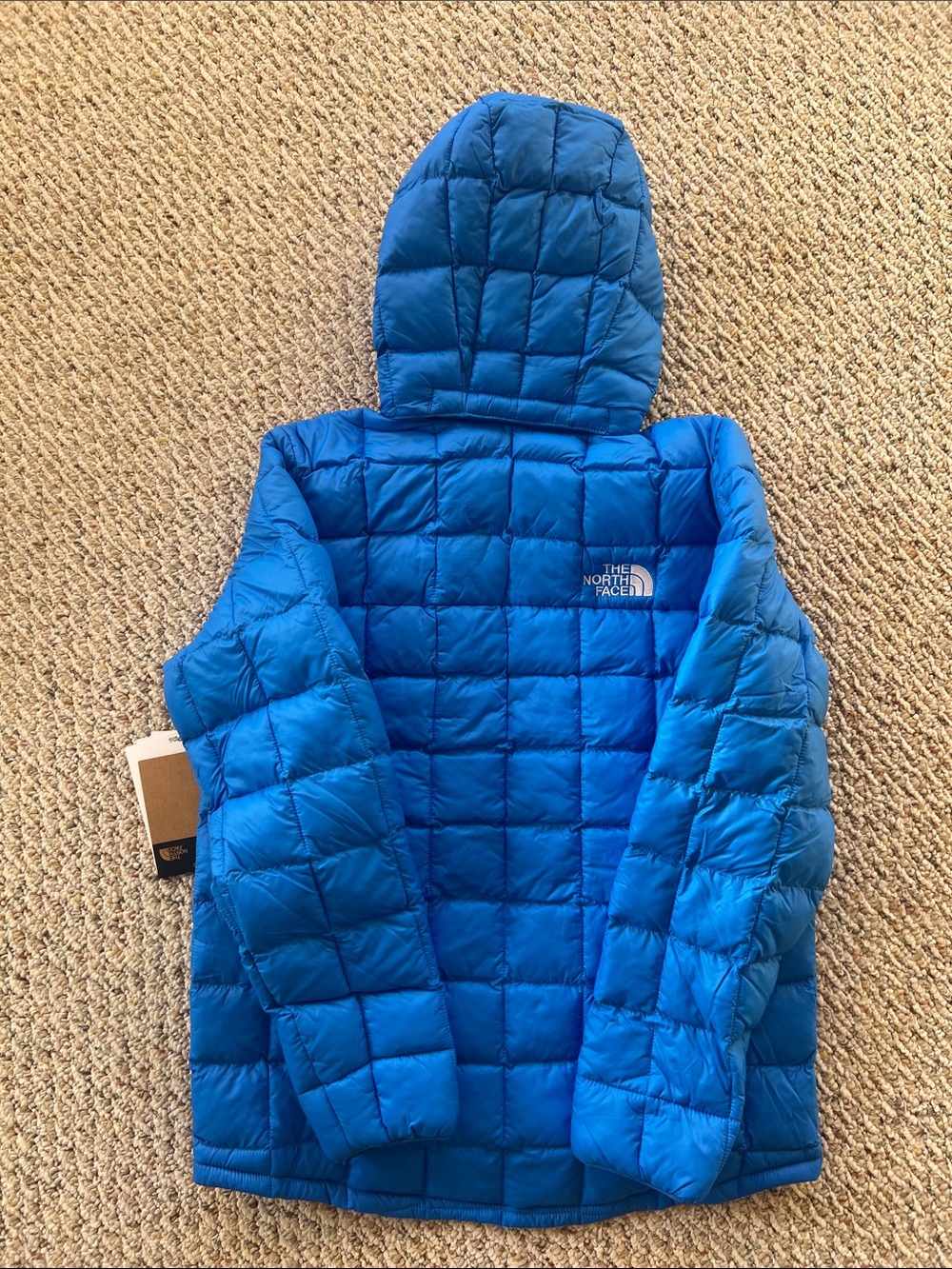NWT The North Face Bright Blue Hooded Puffer Jacket - Picture 2 of 6
